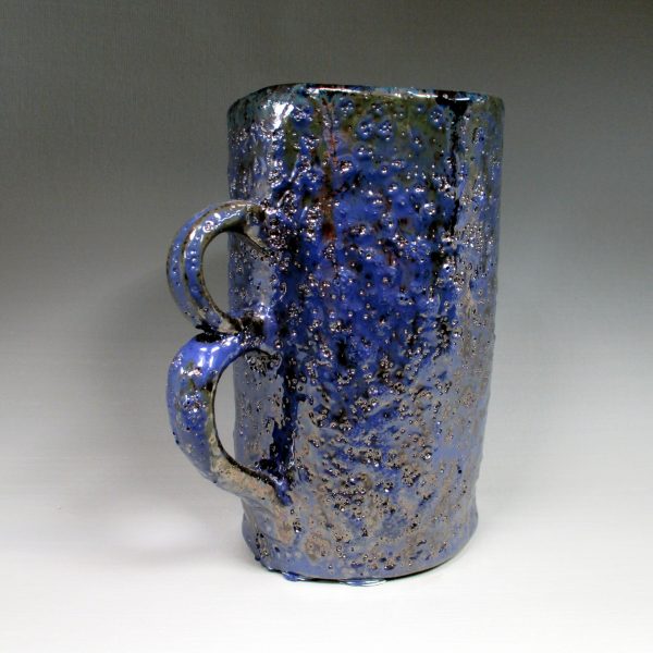 Blue Metallic Brush Holder/Coffee Mug