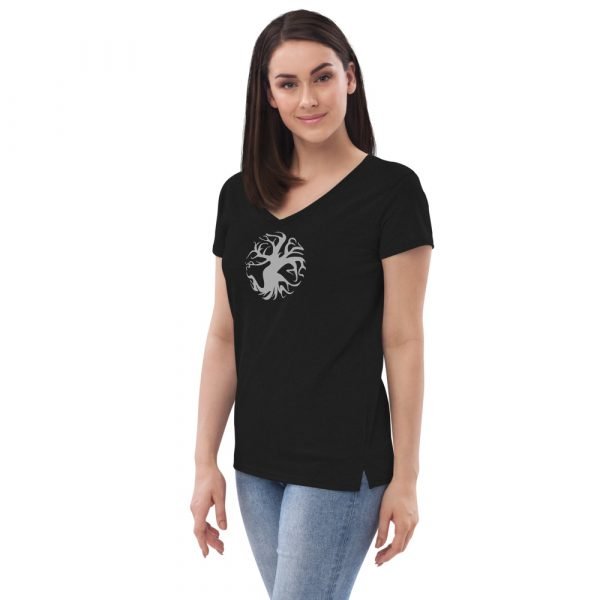 Women’s recycled v-neck t-shirt - Image 3