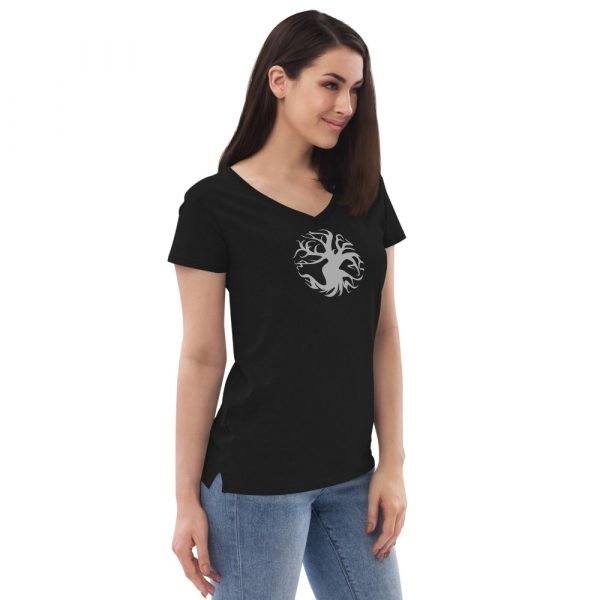 Women’s recycled v-neck t-shirt - Image 4